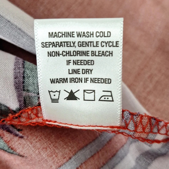 MSK "NEW" Aurora Red Floral Tropical Bohemian Halter Neck Boho Maxi Dress Size S - Picture 15 of 15